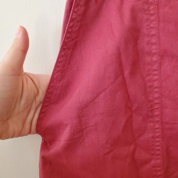 Abercrombie & Fitch Cranberry Paperbag Buttoned Skirt - Picture 2 of 8